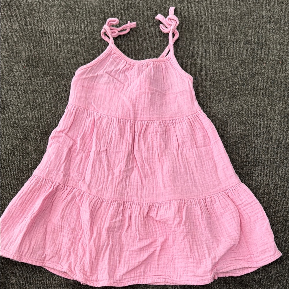 Cat & Jack Pink Dress with Bows on Strap